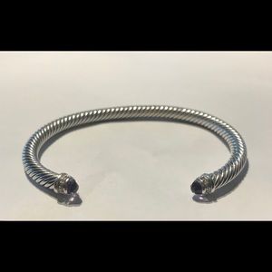 David Yurman Amethyst and Diamond Bracelet